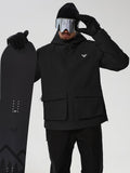 Men's Half-Zip Cargo Anorak for Snowboarding