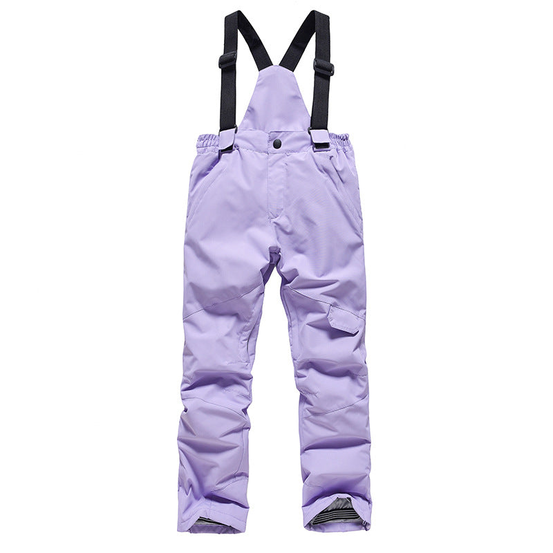 Kids' Rainbow-Gradient Insulated Snow Jacket and Bibs