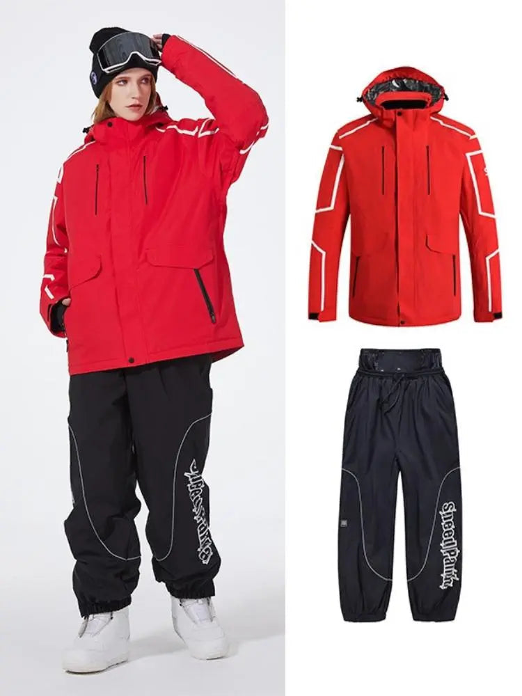 Women Winter Snowboarding Jacket & Pants Set Winter Ski Outfits