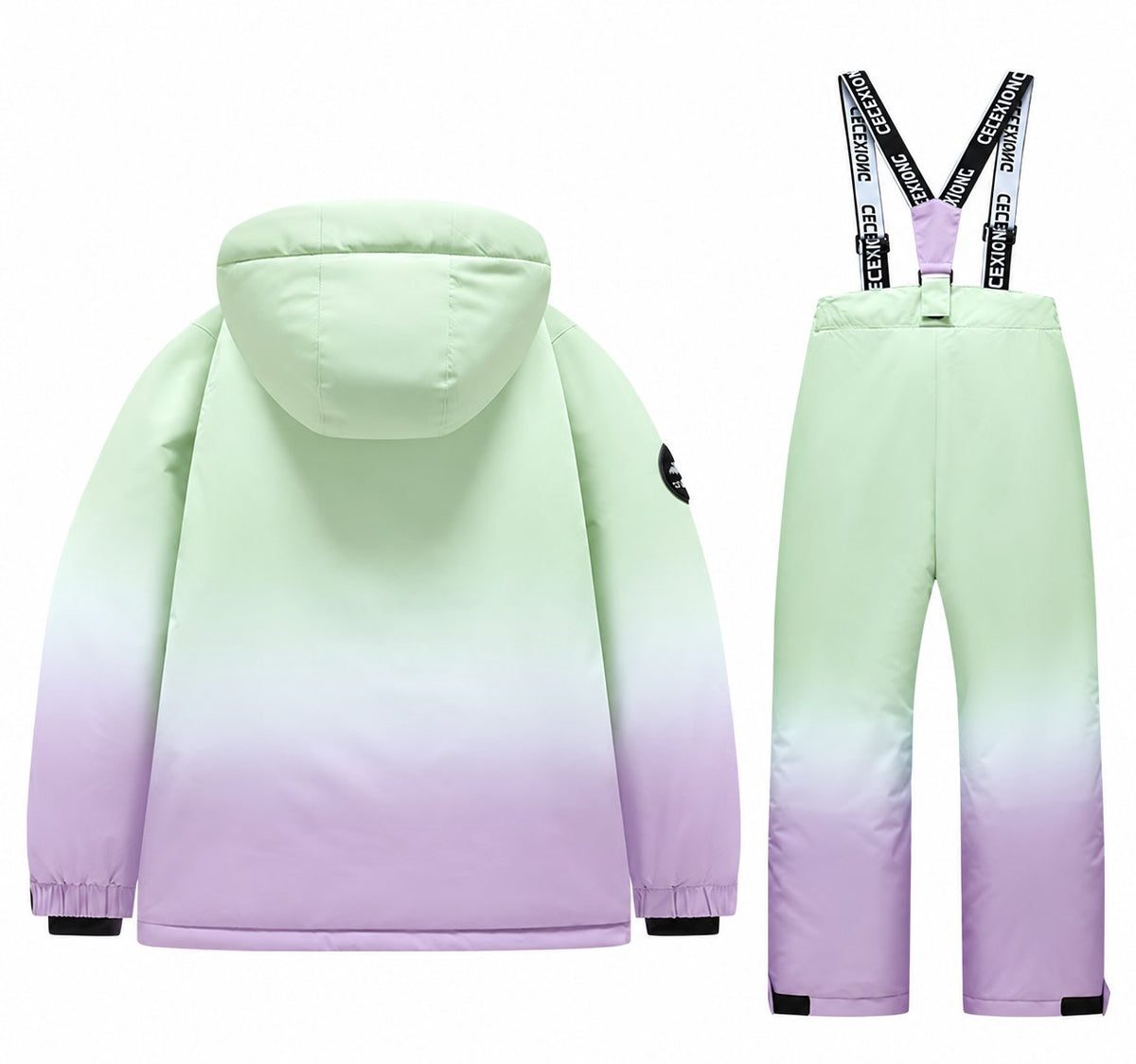 Kids' Gradient Snow Jacket and Bib Overalls