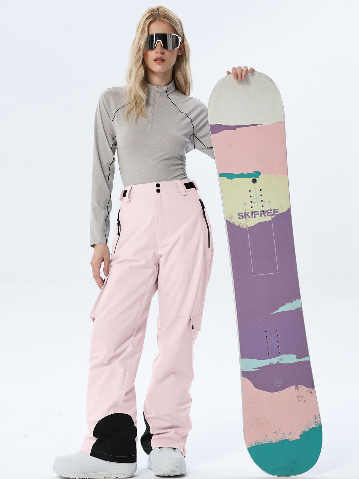 Women's Relaxed Utility Snow Pants with Cargo Storage