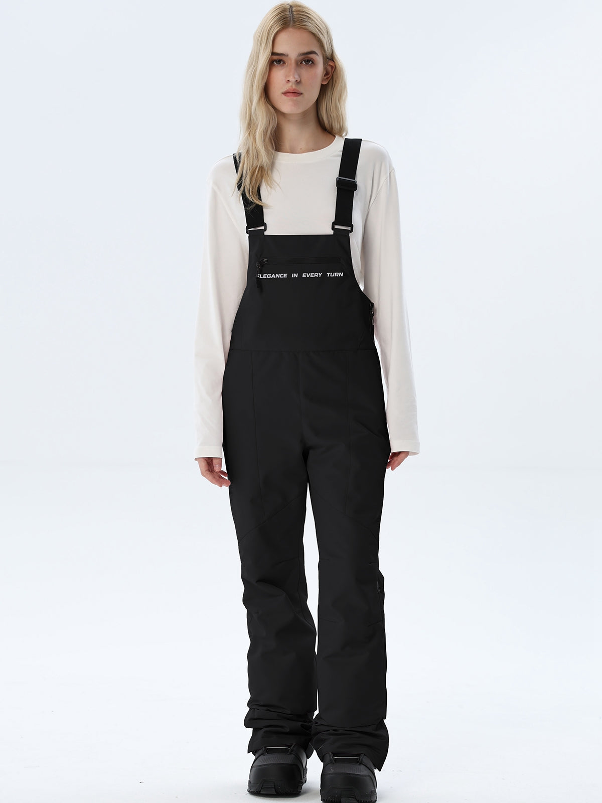 Women's Adjustable-Strap Snow Bib Overalls
