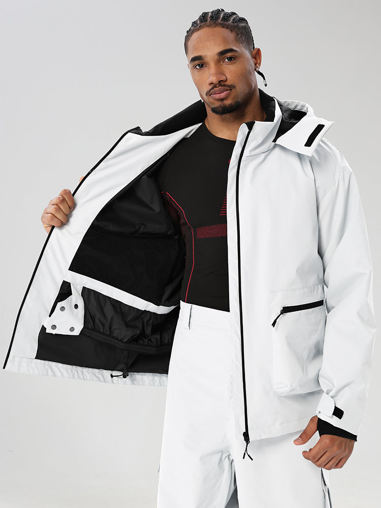 Men's Relaxed Snow Jacket with Inner Snow Skirt