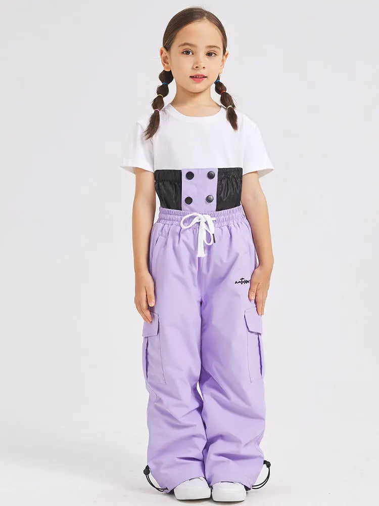 2026 Baggy Ski Snow Pants High Waist Thicken Pants for Kids