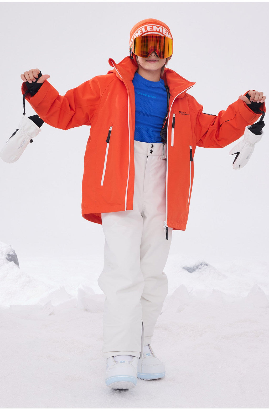 Kids' Waterproof Three-Layer Snow Shell Jacket