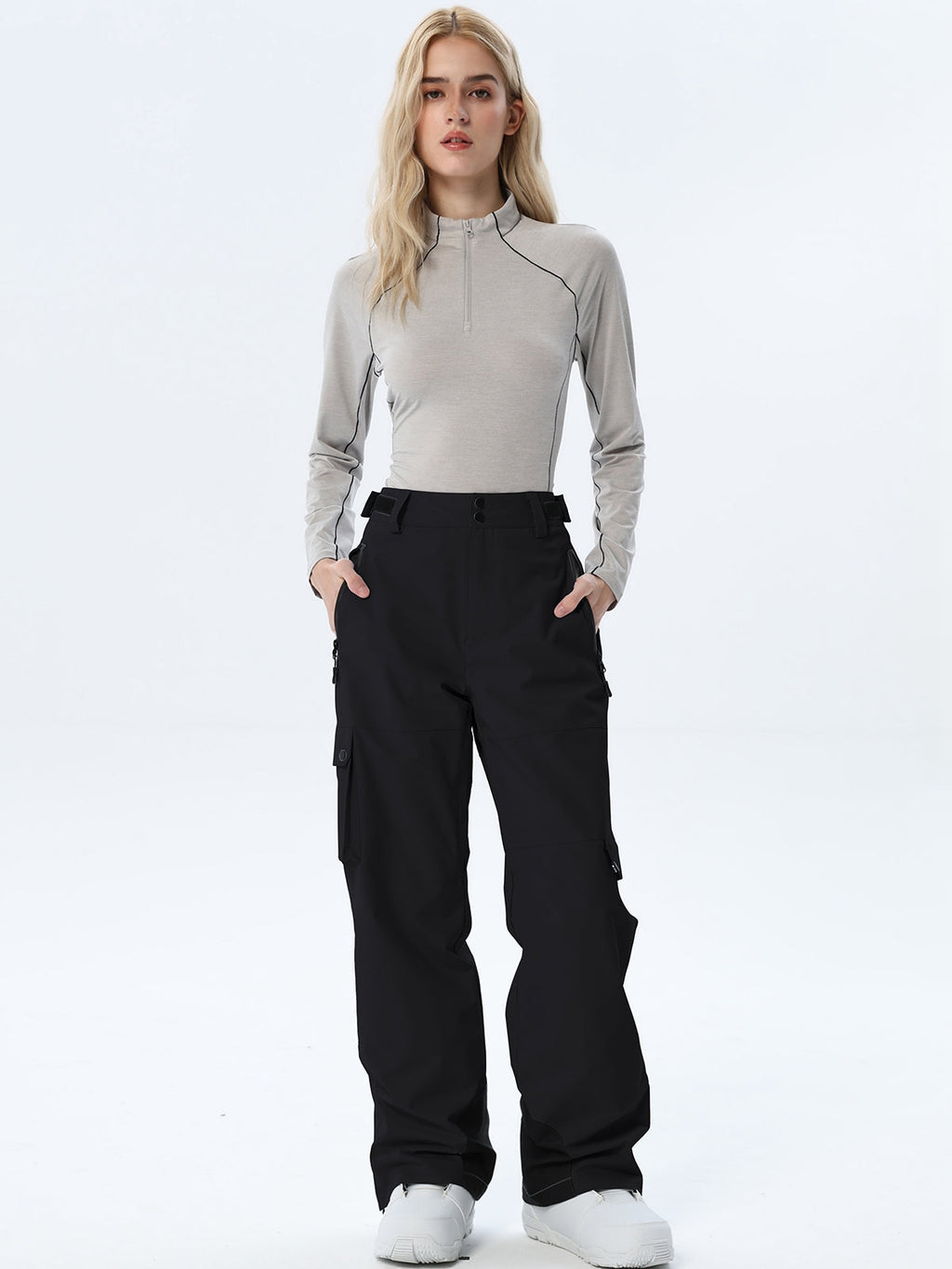 Women's Relaxed Utility Snow Pants with Cargo Storage
