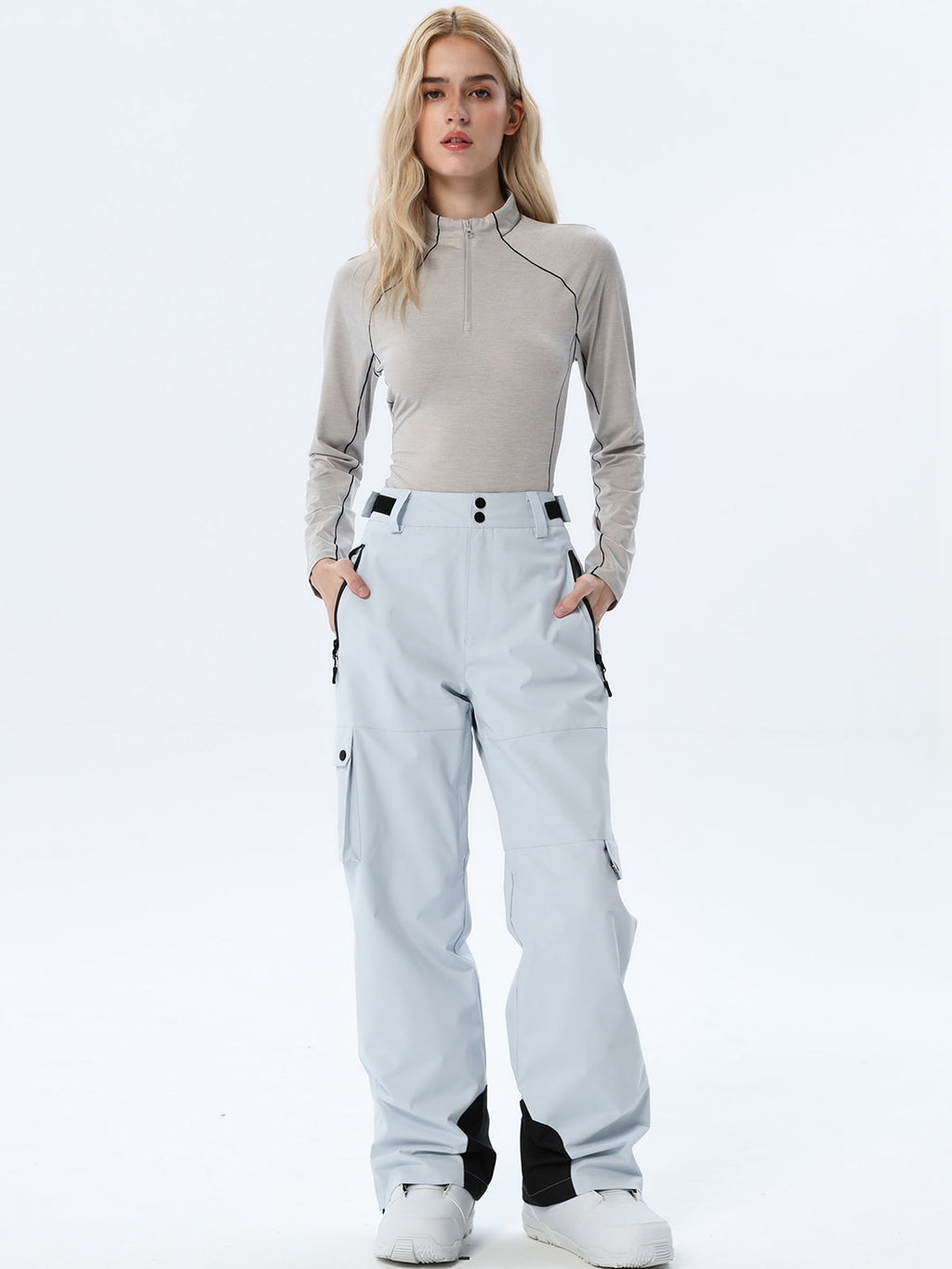 Women's Relaxed Utility Snow Pants with Cargo Storage