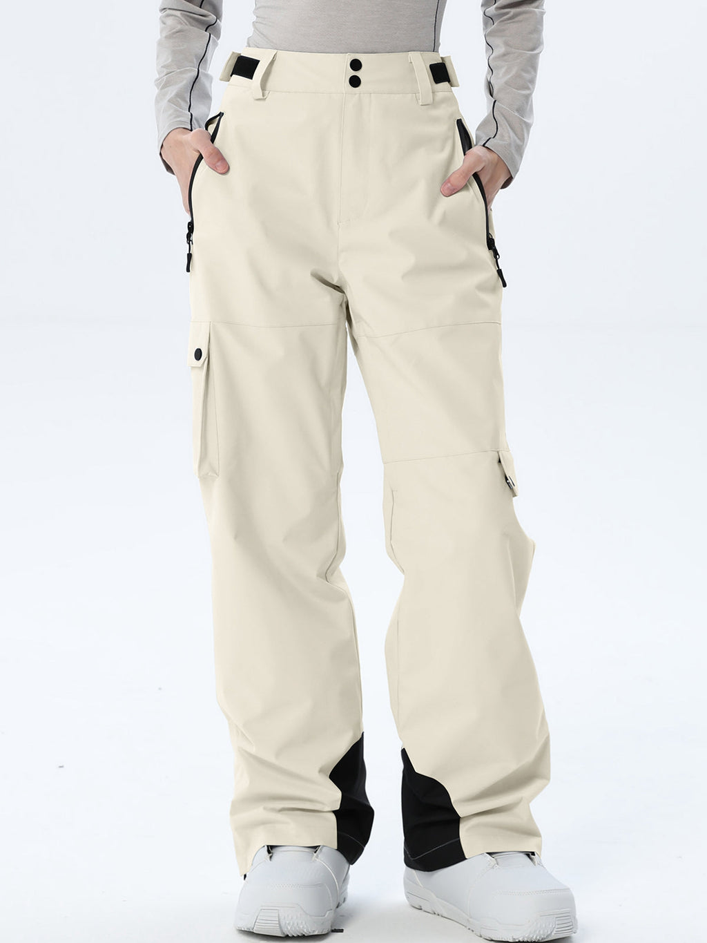 Women's Relaxed Utility Snow Pants with Cargo Storage