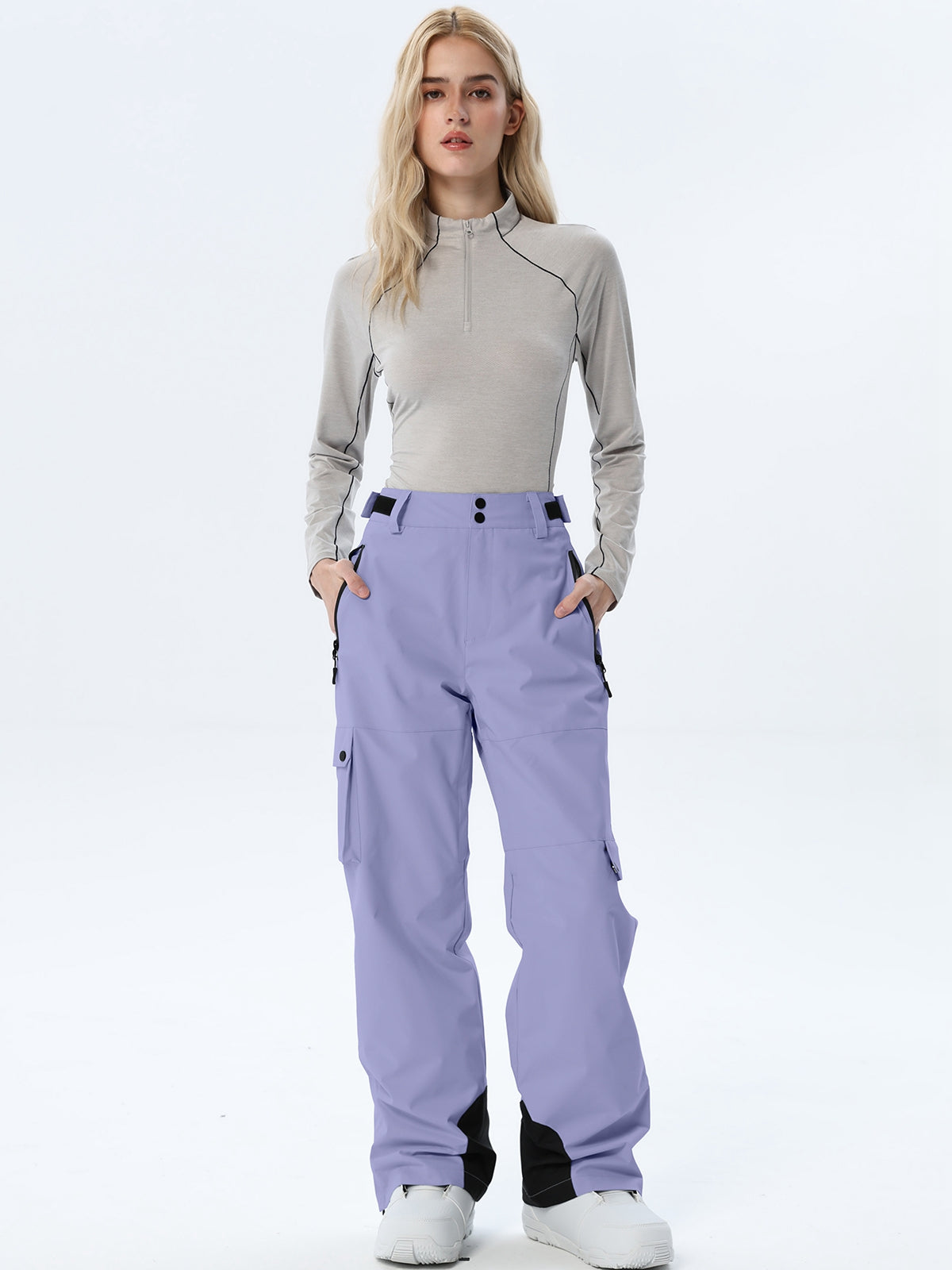 Women's Relaxed Utility Snow Pants with Cargo Storage