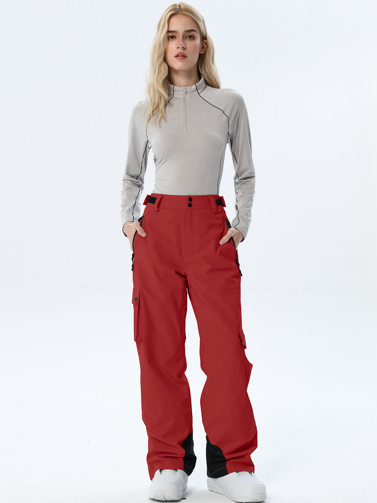 Women's Relaxed Utility Snow Pants with Cargo Storage