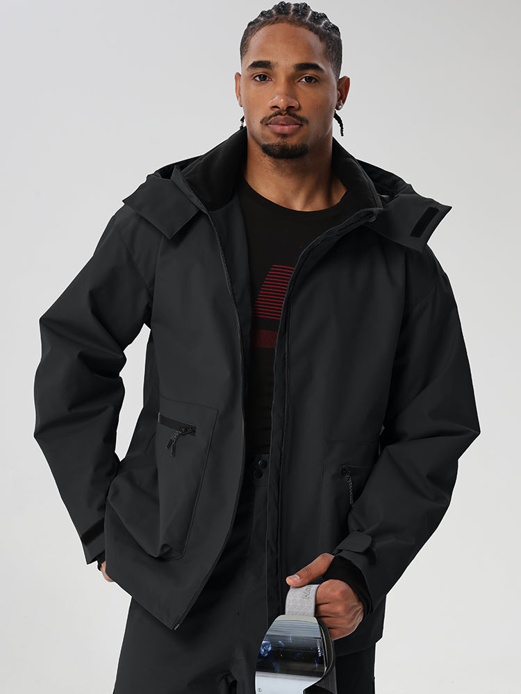 Men's Relaxed Snow Jacket with Inner Snow Skirt
