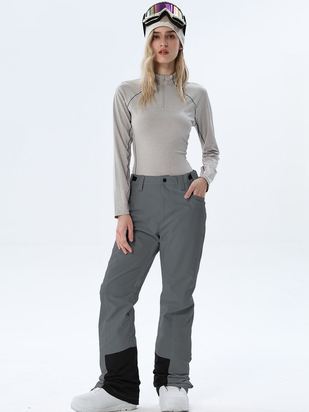 Women's Straight-Leg Snow Pants with Ankle Panels