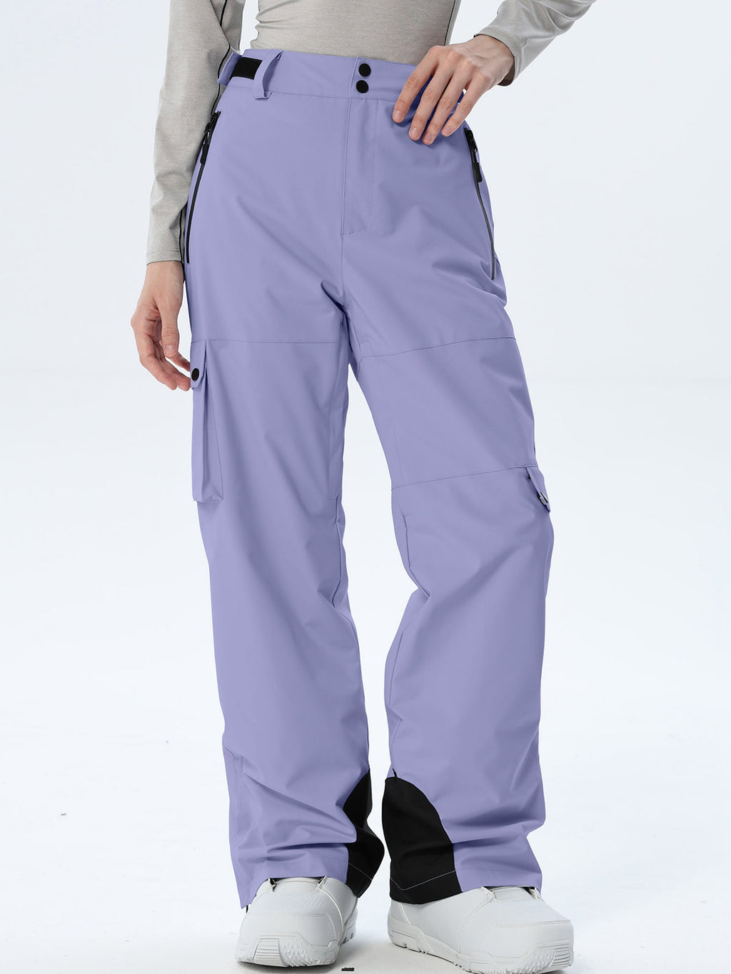 Women's Relaxed Utility Snow Pants with Cargo Storage