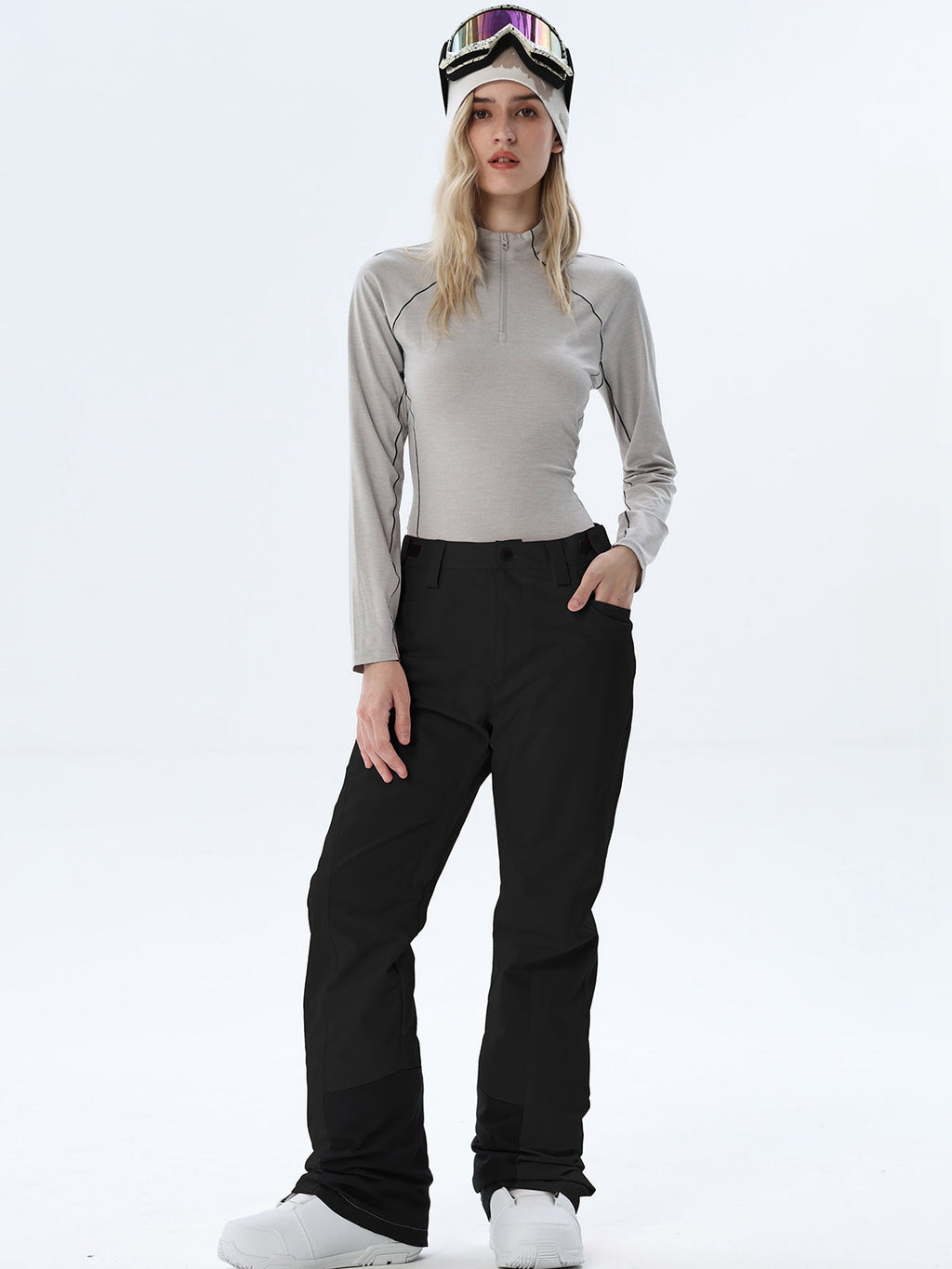 Women's Straight-Leg Snow Pants with Ankle Panels