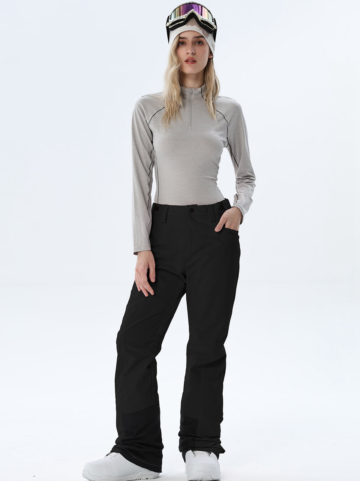 Women's Straight-Leg Snow Pants with Ankle Panels