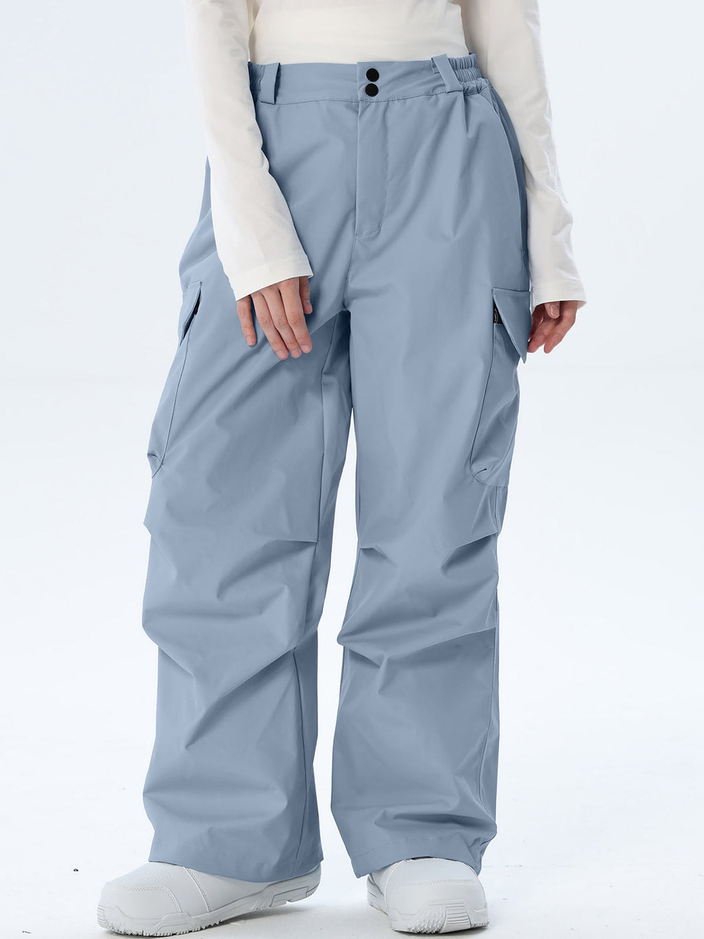 Women's Wide-Leg Cargo Snowboarding Trousers