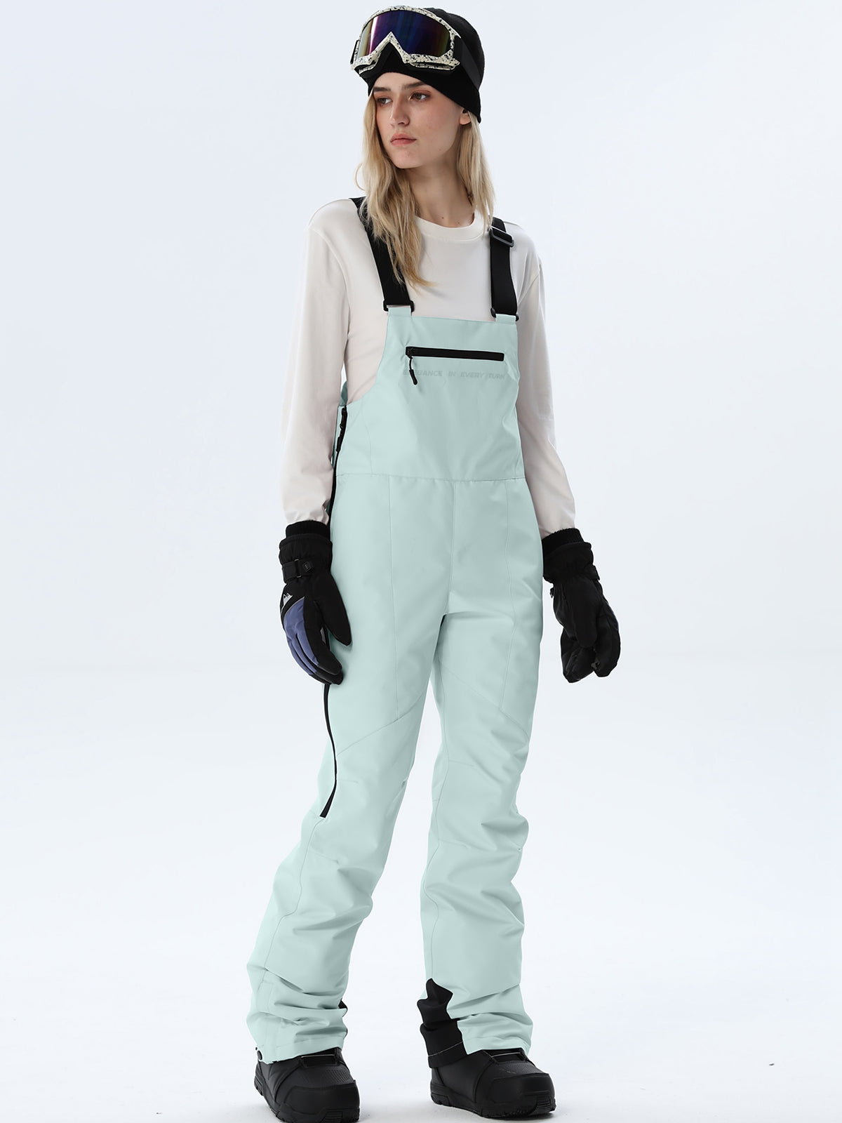 Women's Adjustable-Strap Snow Bib Overalls