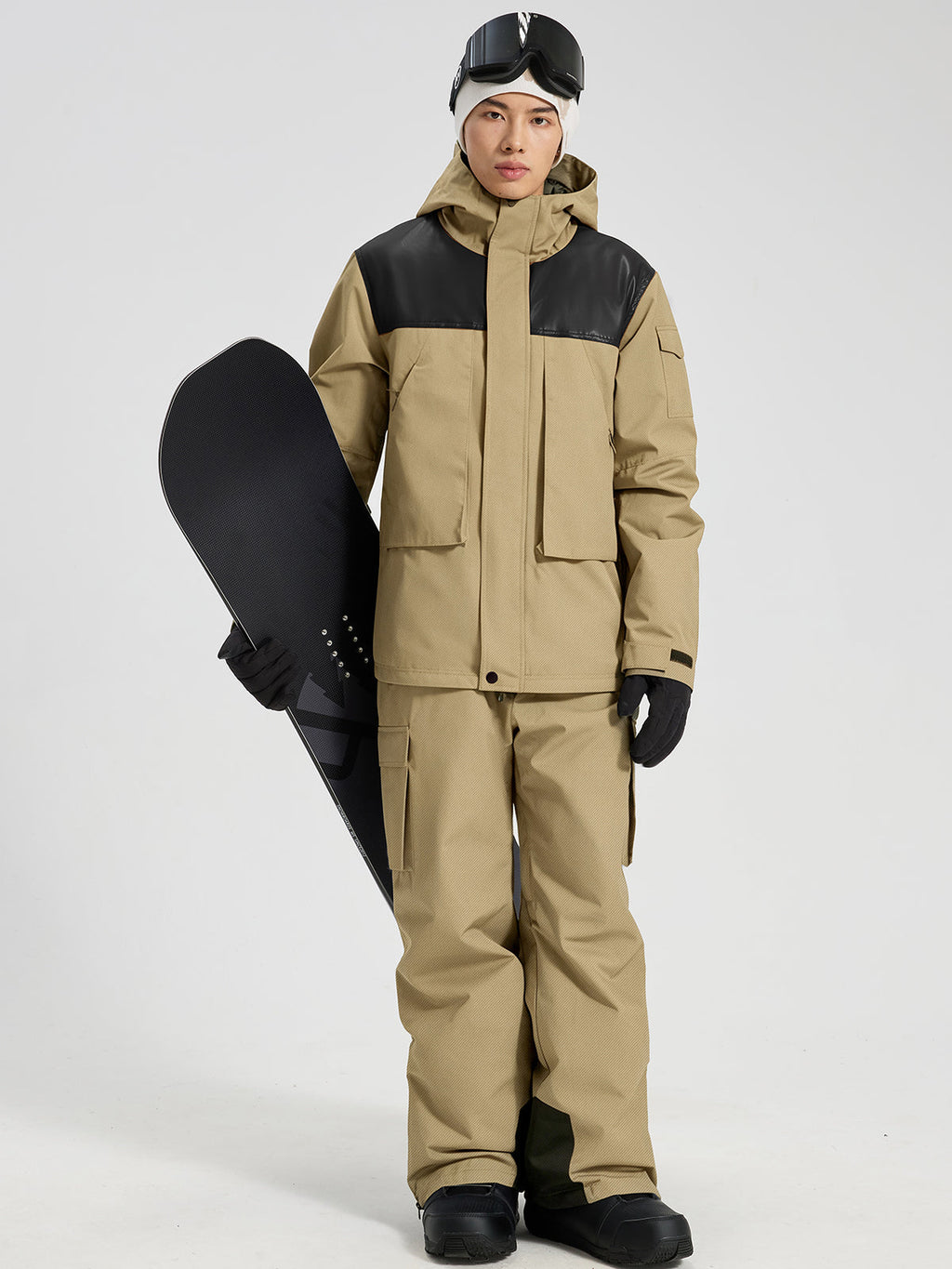 Men's Detachable-Suspender Ski Jacket and Bib Combo