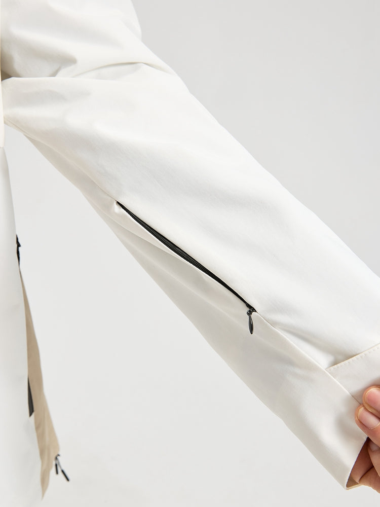 Men's Insulated Half-Zip Colorblock Snow Anorak
