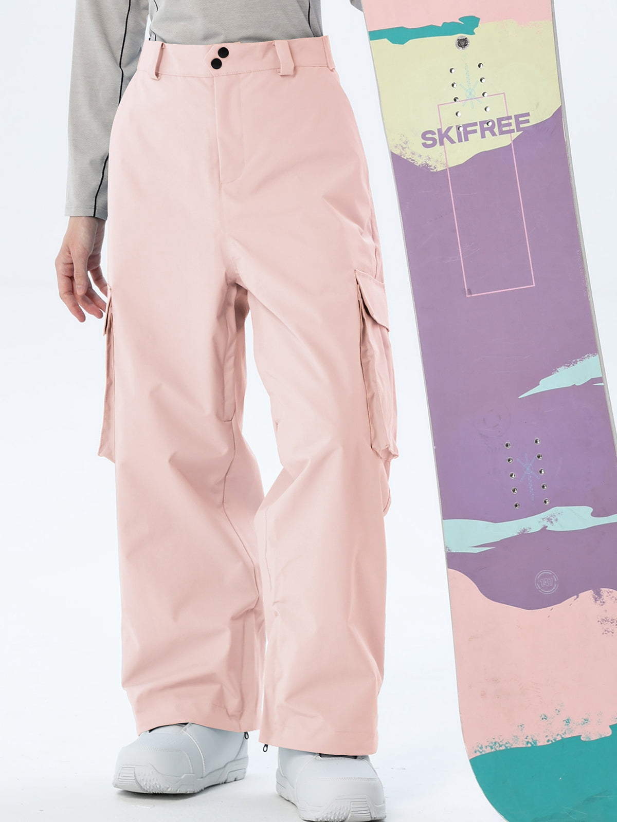 Women's Loose-Cut Ski Pants with Side Pockets
