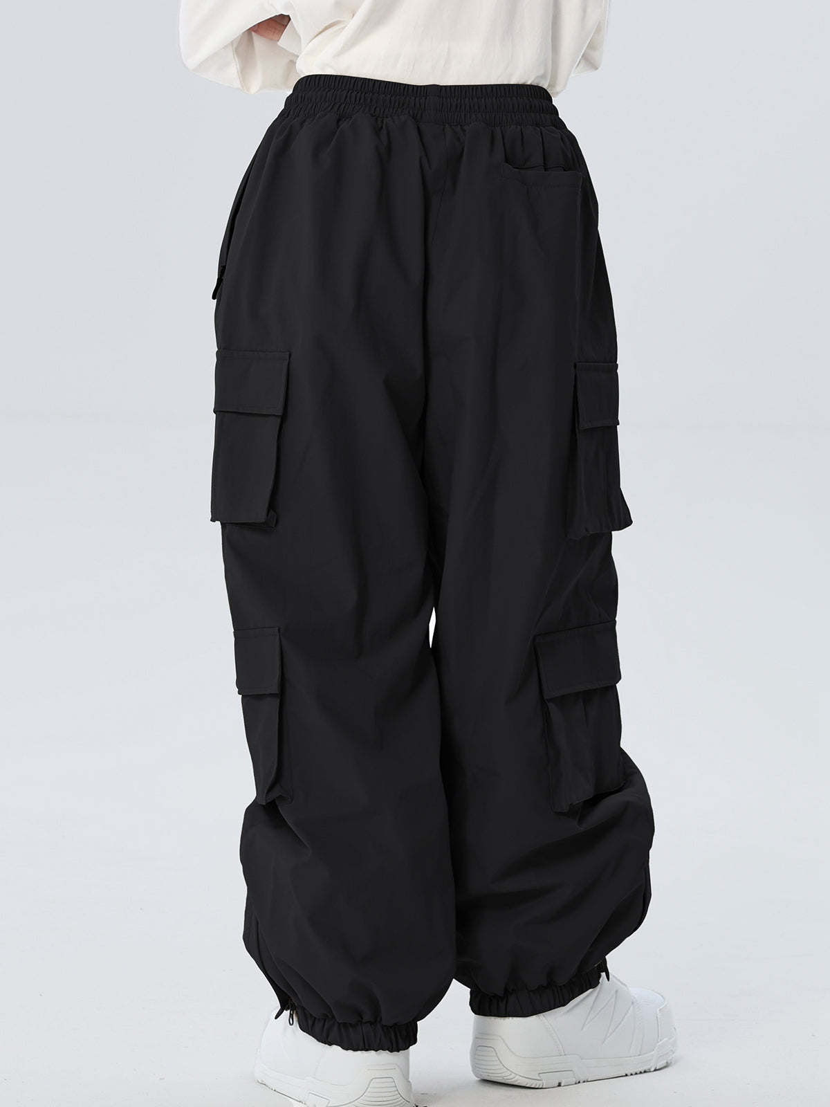 Women's Drawstring-Waist Baggy Snow Pants