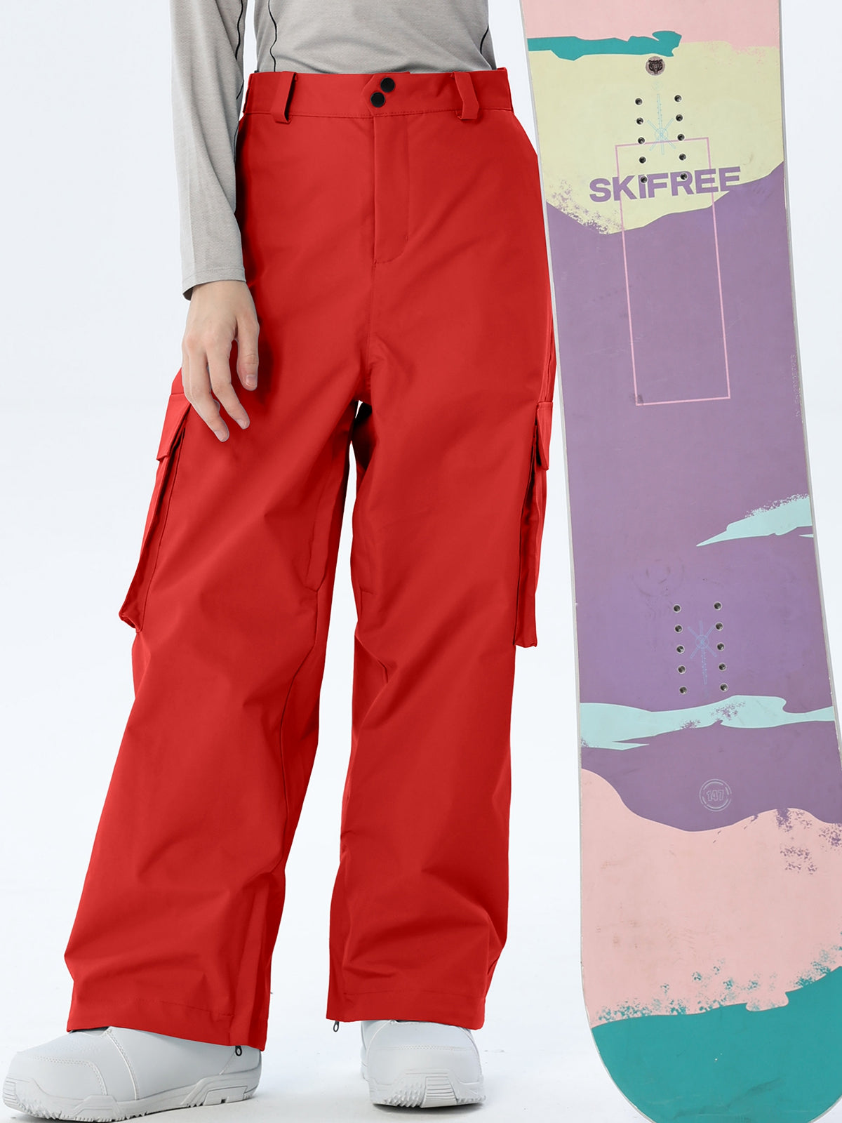 Women's Loose-Cut Ski Pants with Side Pockets