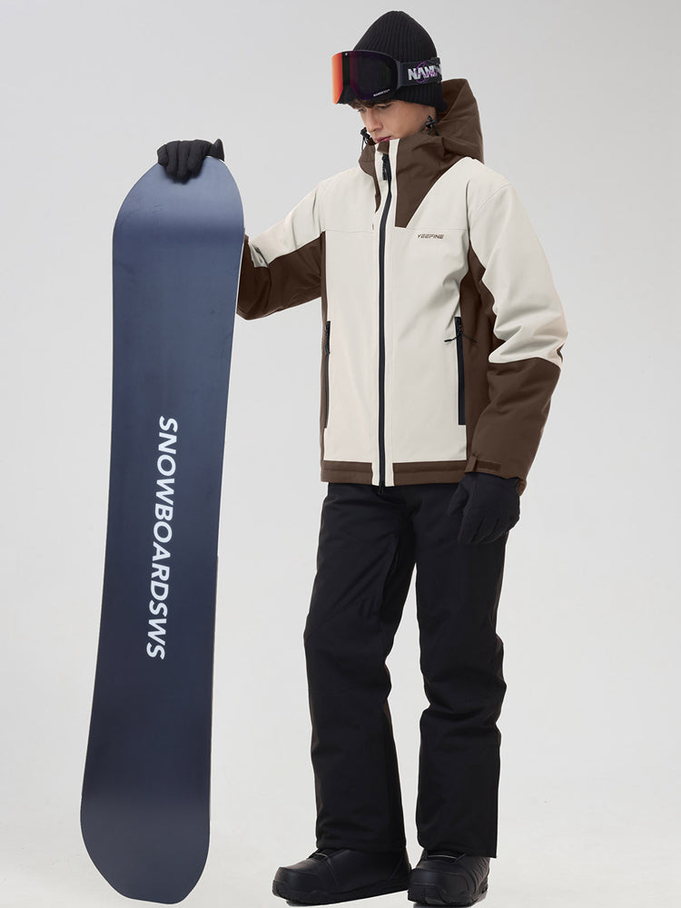 Men's Two-Tone Ski Jacket and Matching Snow Pants