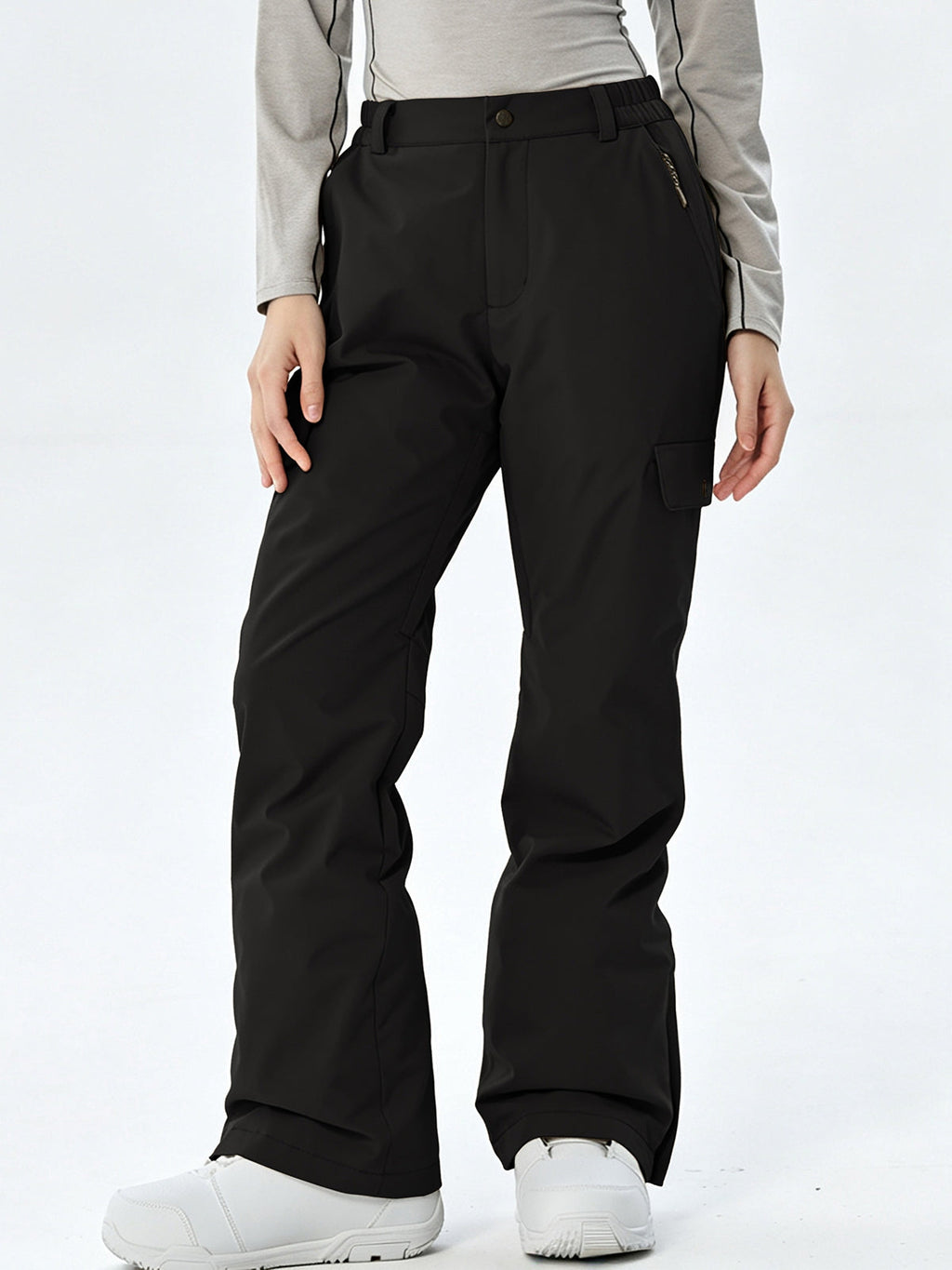 Women's Regular-Fit Cargo Snow Trousers