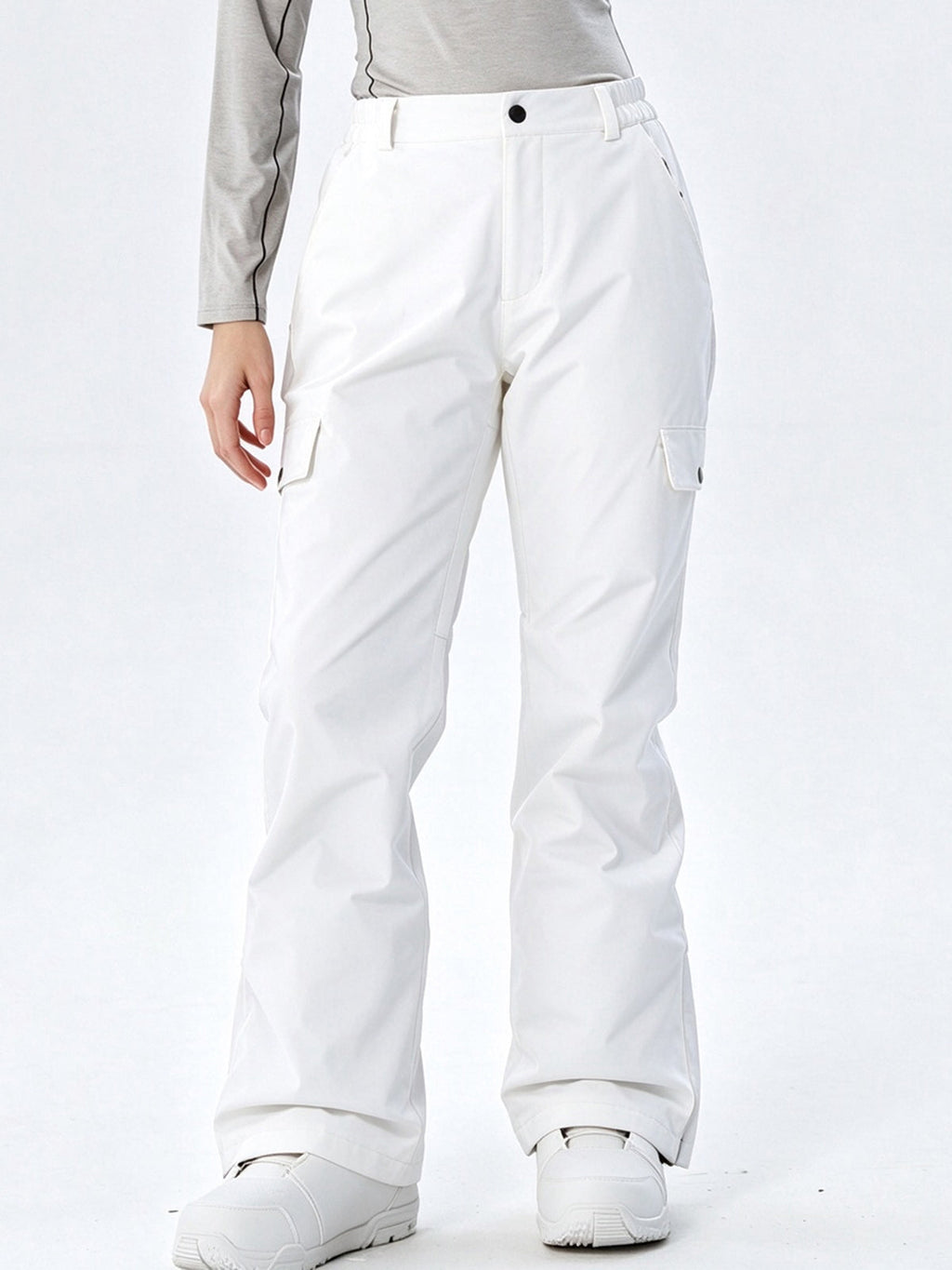 Women's Regular-Fit Cargo Snow Trousers