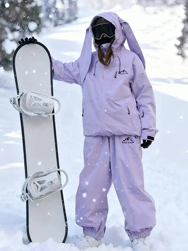 Best Snowsuits for Women 2 Pieces Snow Jacket & Ski Bibs Set
