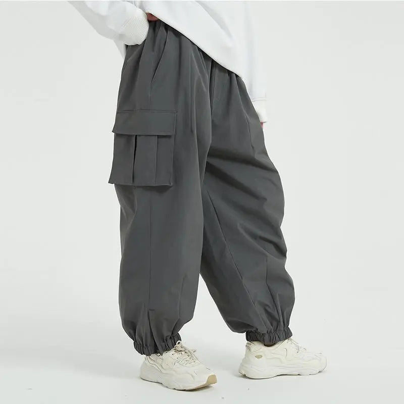 Couple Baggy Ski Snow Pants Oversized Outdoor Sports Trousers