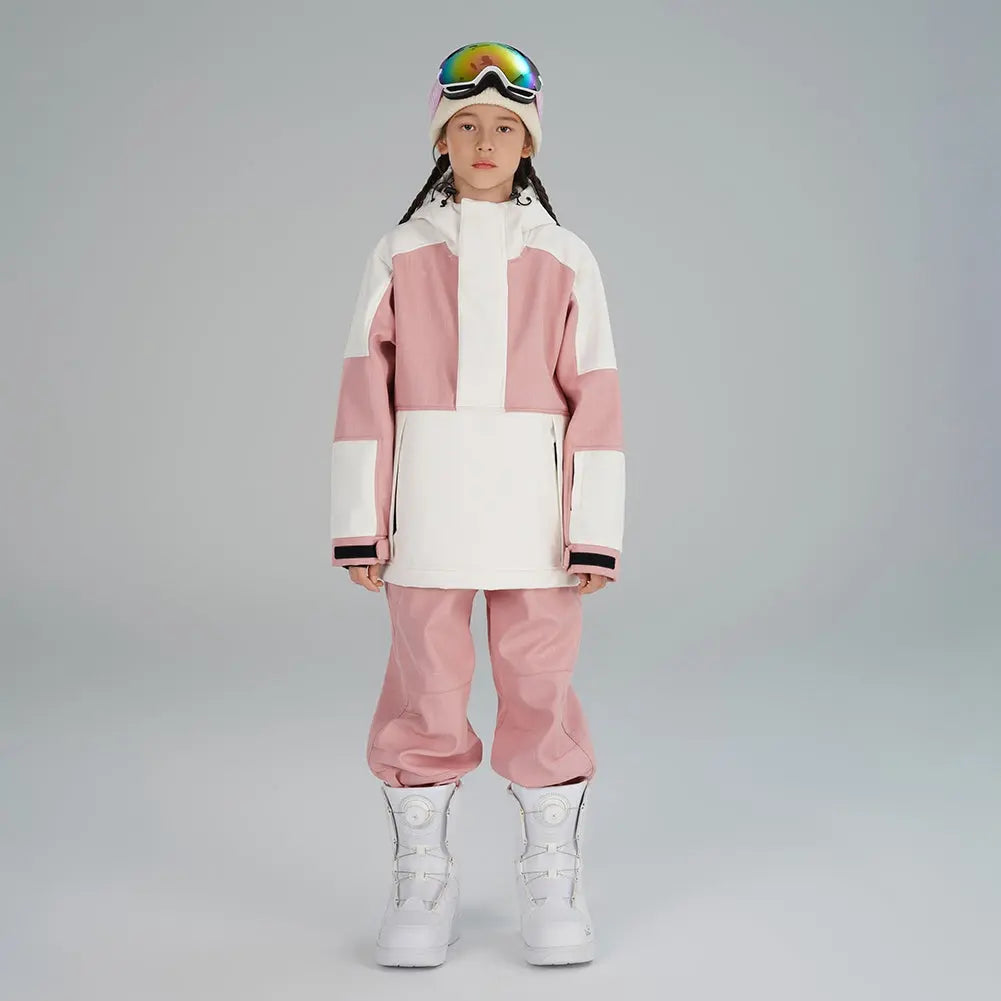 Girl's Winter Ski Suits Color Blocked Snow Suit