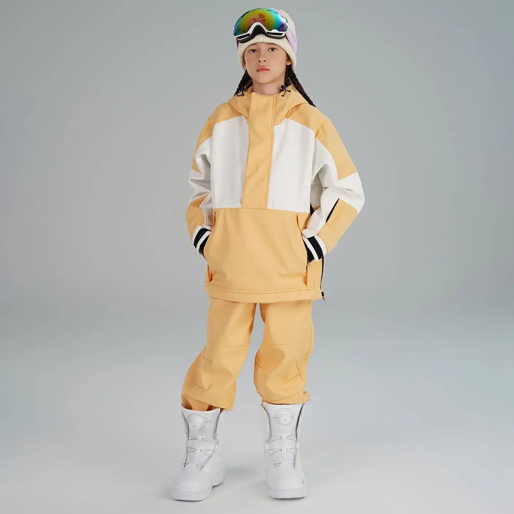 Girl's Winter Ski Suits Color Blocked Snow Suit