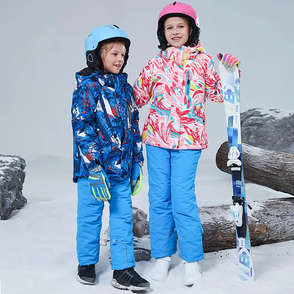 Boys & Girls Winter Snow Coat & Snow Bibs Pants