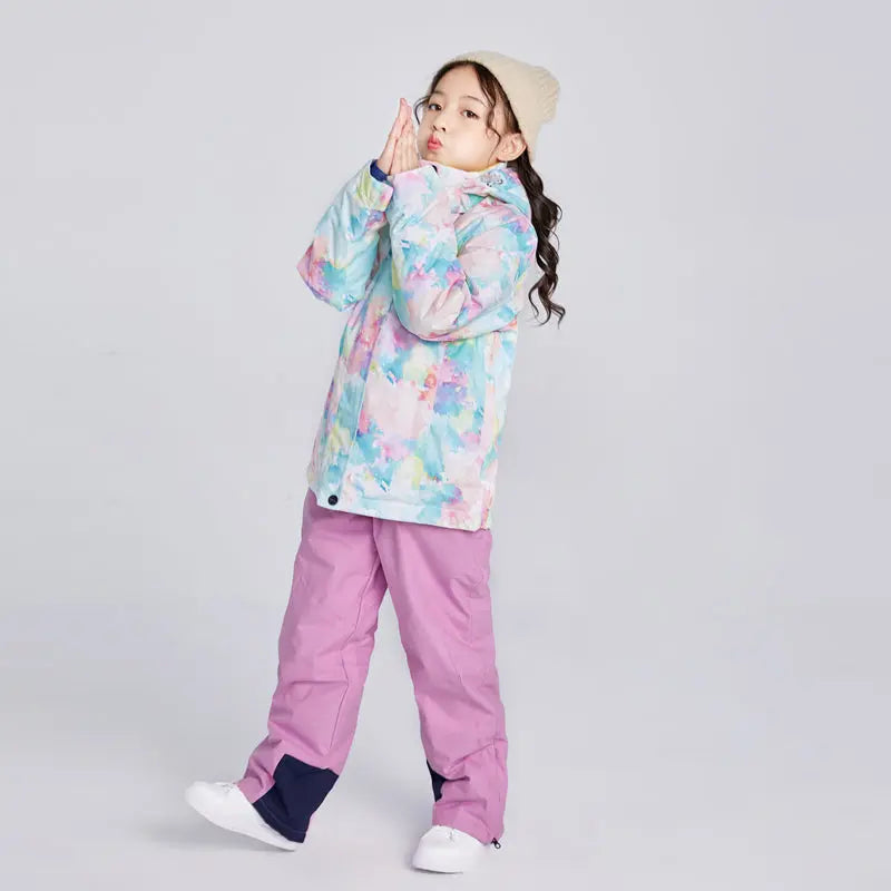 Girls Colorful Winter Warm Snowboard Ski Jacket