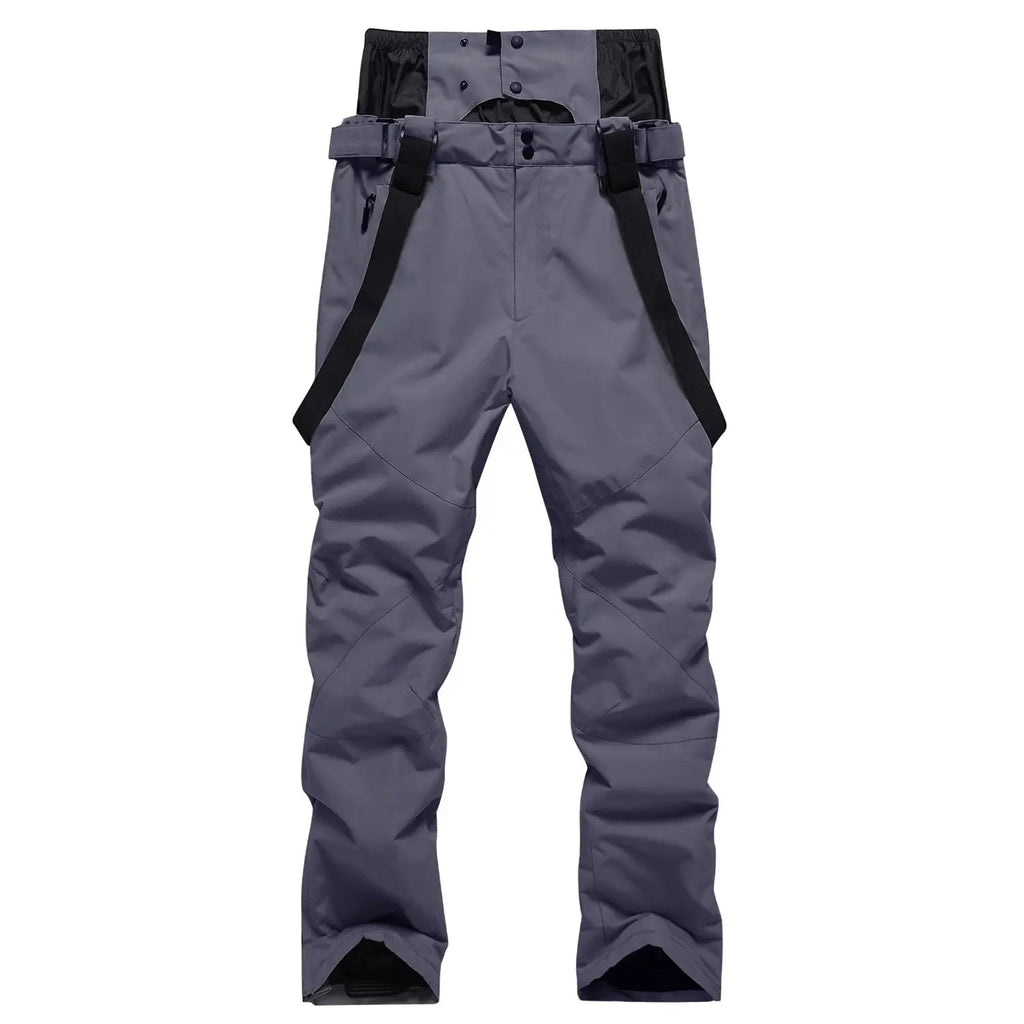 Solid Color Unisex Detachable Ski Bibs & Pants Windproof Outdoor Pants