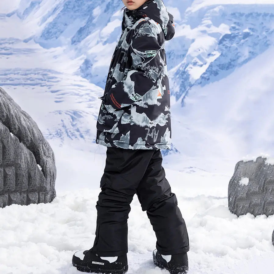 Kids Winter Snow Jackets & Bibs Pants Outdoor Ski Suits