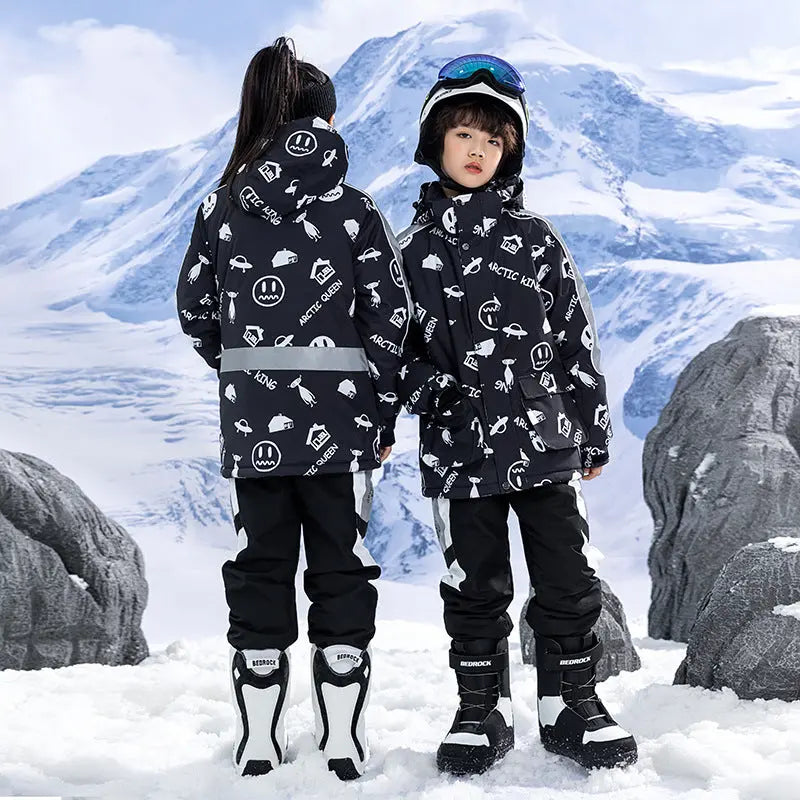Kids Outdoor Ski Jacket & Pants Set