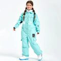 Hotian Boys & Girls One Piece Snowsuits Breathable Contrast Hooded