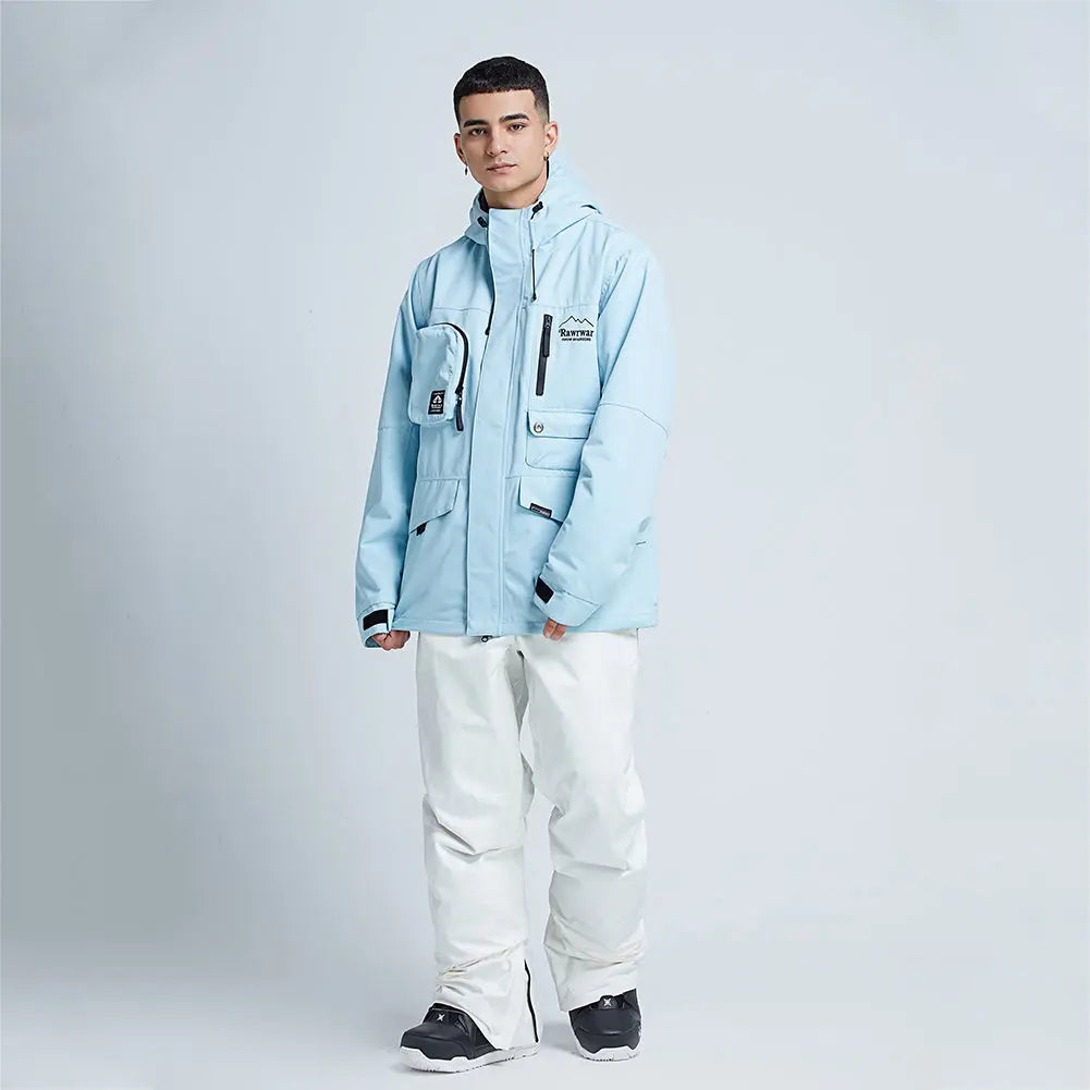 Hotian Breathable Men Ski Snowboarding Cargo Jacket