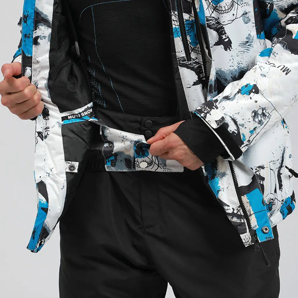 Hotian Men Insulated Skiing Snowboarding Jacket Soft Shell
