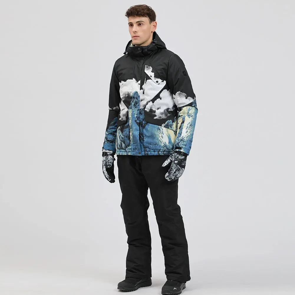 Hotian Men Insulated Snow Skiing Snowboarding Set