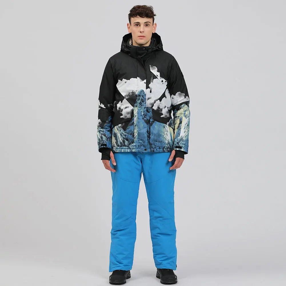 Hotian Men Insulated Snow Skiing Snowboarding Set