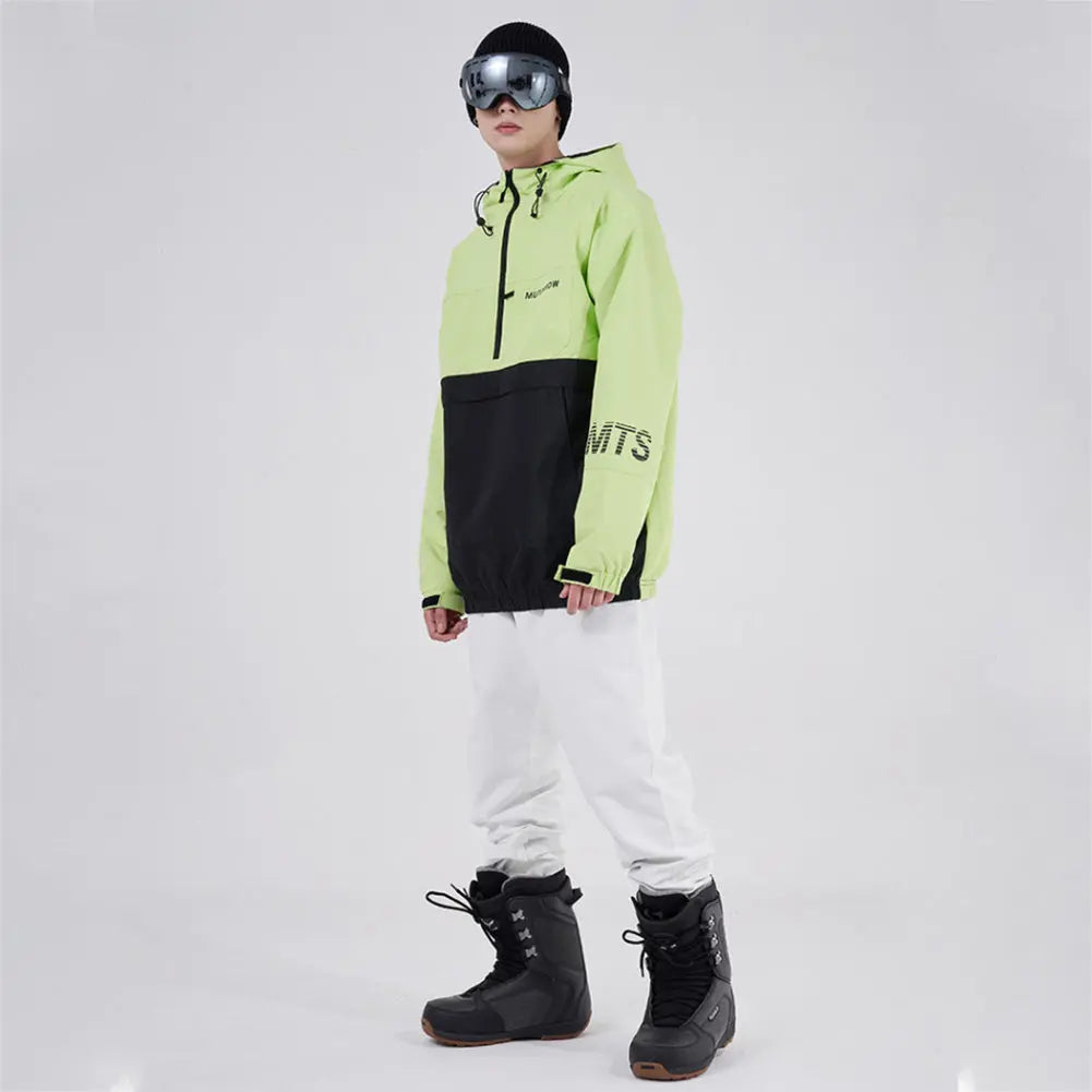 Hotian Men Ski Snowboard Insulated Anorak Hoodie