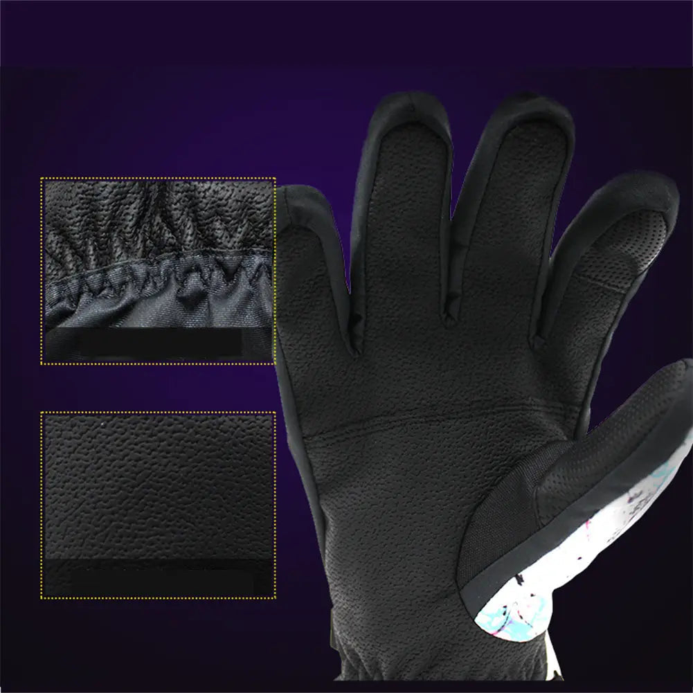 Hotian Unisex Ski Gloves with Touchscreen Waterproof