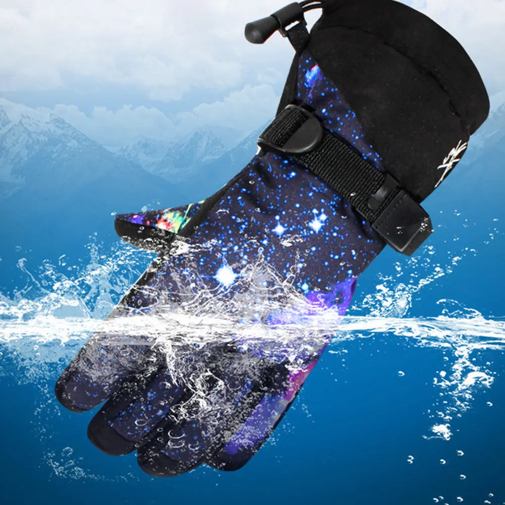 Hotian Unisex Ski Gloves with Touchscreen Waterproof