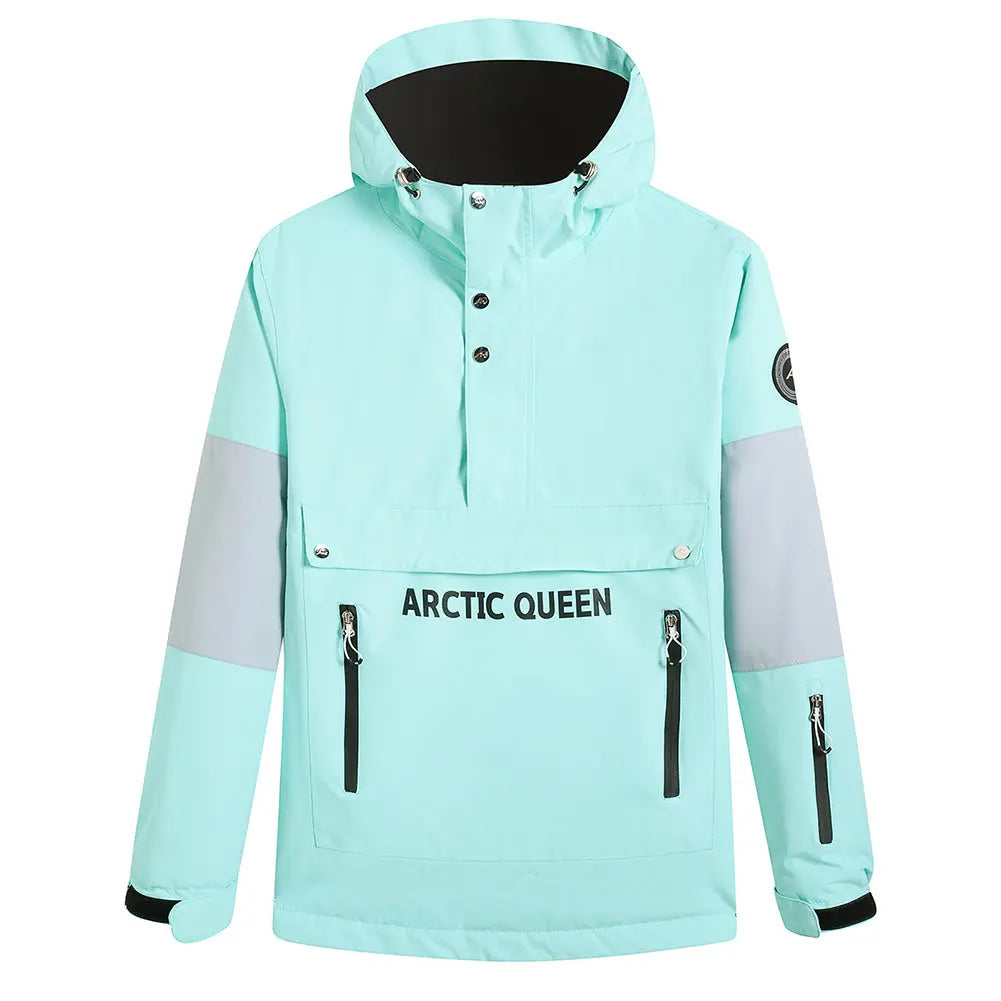 Unisex Hooded Anorak Skiing Snowboarding Insulated Jacket