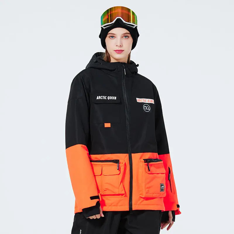 Best Ski Coat for Winter Unisex Ski Insulated Cargo Jacket