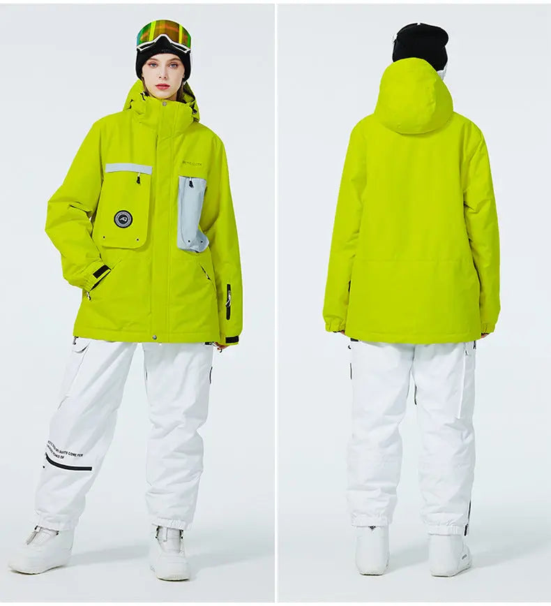 Loose Fit Sports Snowear Insulated Ski Jacket & Pants Set