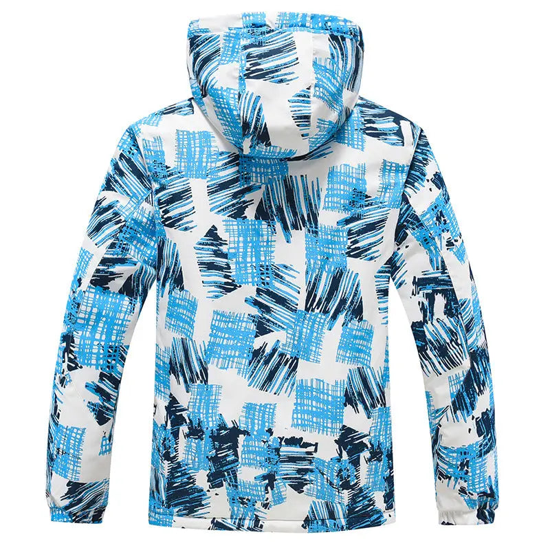 Men Outdoor Ski Snow Jackets Printed Snowboard Outfit
